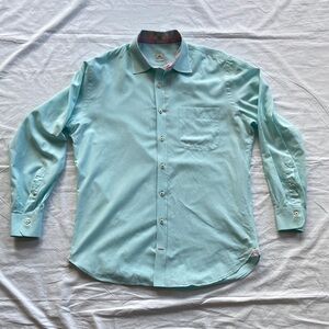Peter Millar Aqua Casual Long Sleeve Button Down Shirt Men’s Medium